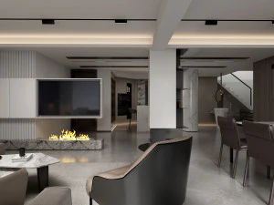 modern living room 3D Model