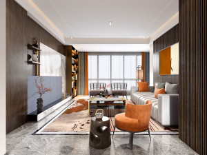 modern living room 3D Модель