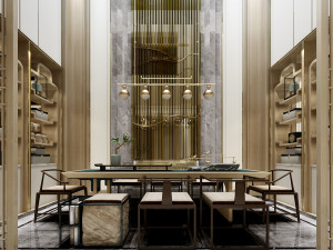 modern restaurant Modelo 3D