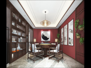 modern restaurant Modelo 3D