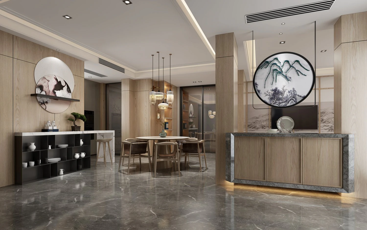 modern restaurant 3D Model .c4d .max .obj .3ds .fbx .stl .blend 