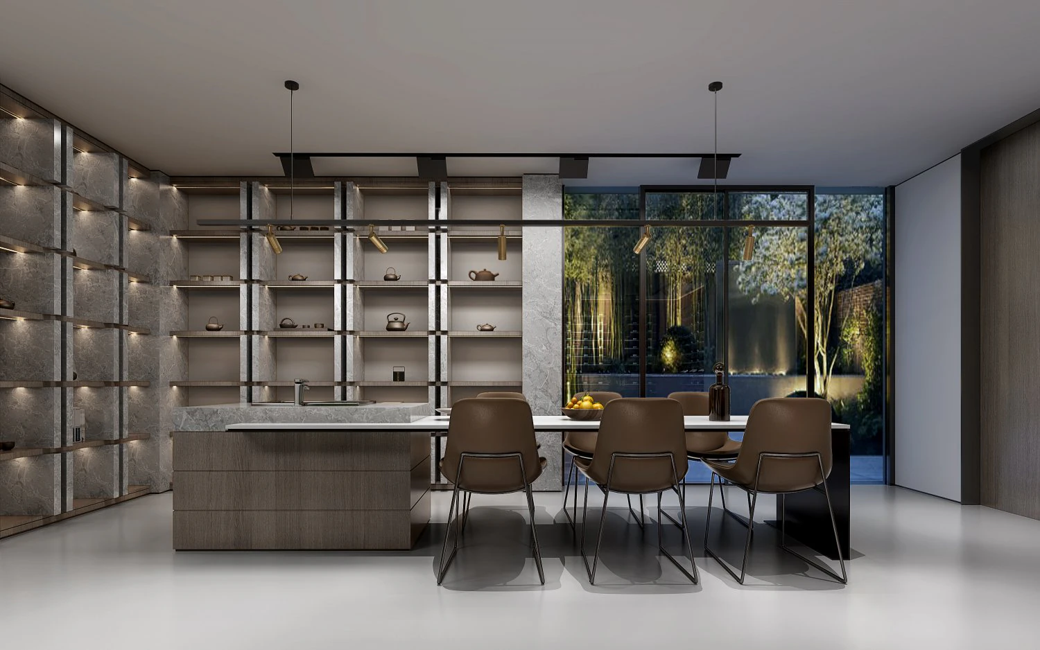 modern restaurant 3D Model .c4d .max .obj .3ds .fbx .stl .blend 
