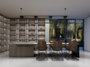 modern restaurant Modelo 3D