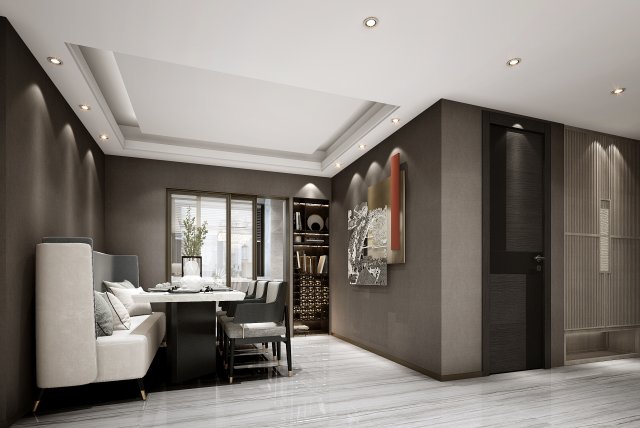 modern restaurant 3Dモデル .c4d .max .obj .3ds .fbx .stl .blend 