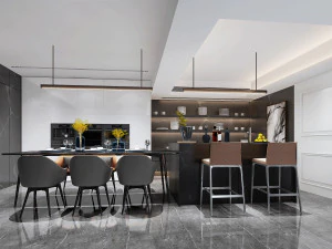 モダンなレストラン 3Dモデル