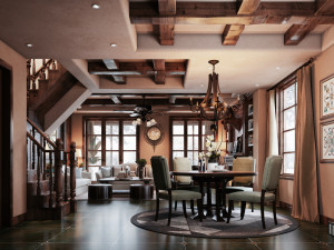 modern restaurant 3D 모델