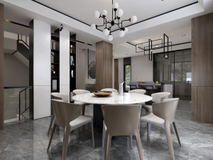 modern restaurant Modelo 3D
