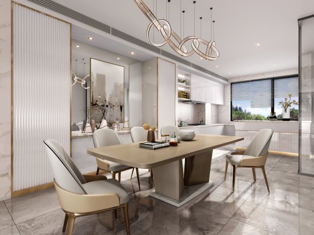 modern restaurant Modèle 3D .c4d .max .obj .3ds .fbx .stl .blend 