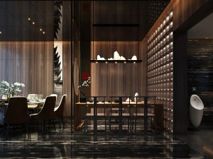 现代餐厅 3D 模型