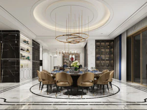 modernes Restaurant 3D Modell