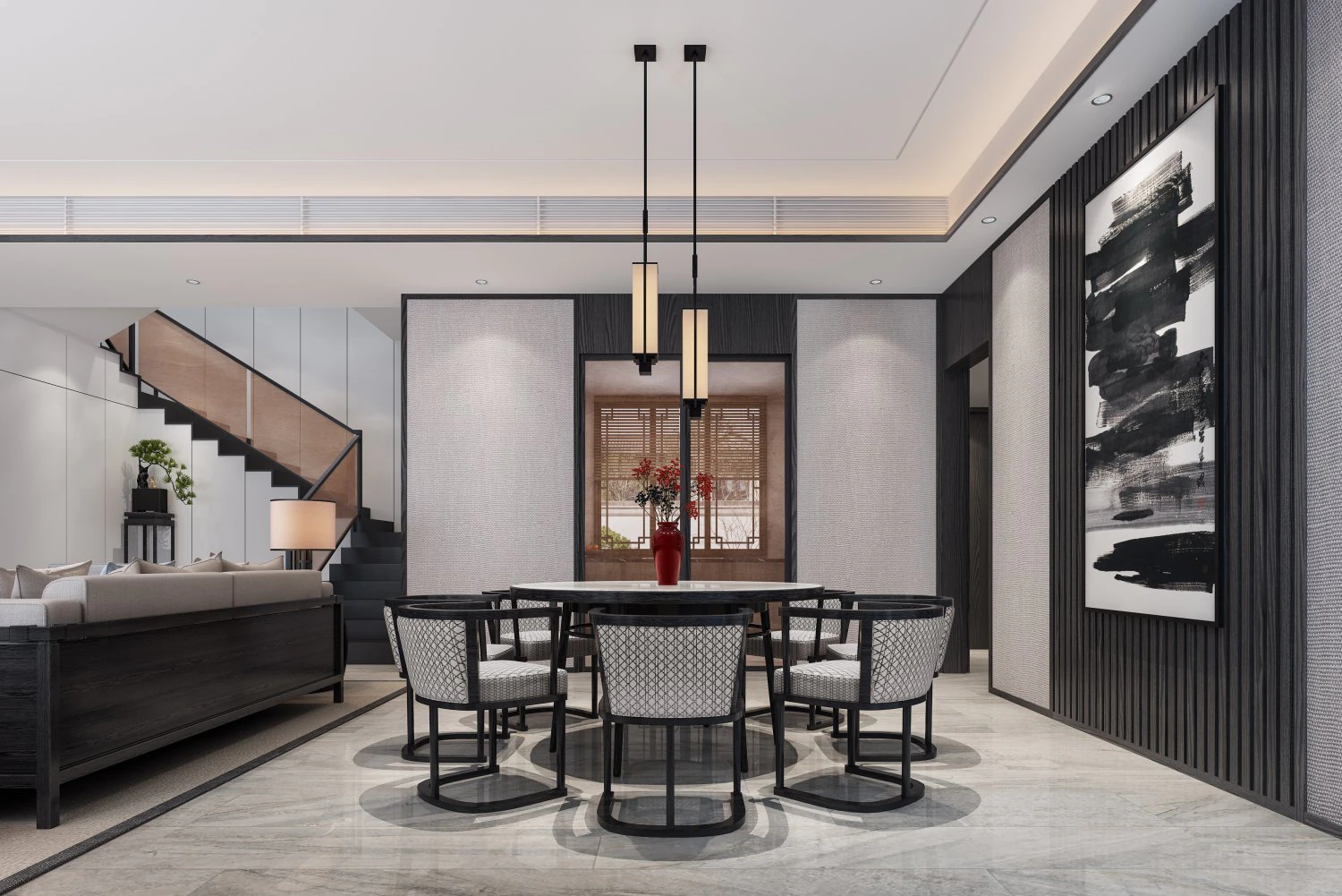 modern restaurant 3D Model .c4d .max .obj .3ds .fbx .stl .blend 