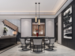 modern restaurant 3D 모델