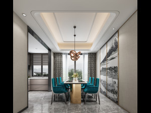 modern restaurant Modelo 3D