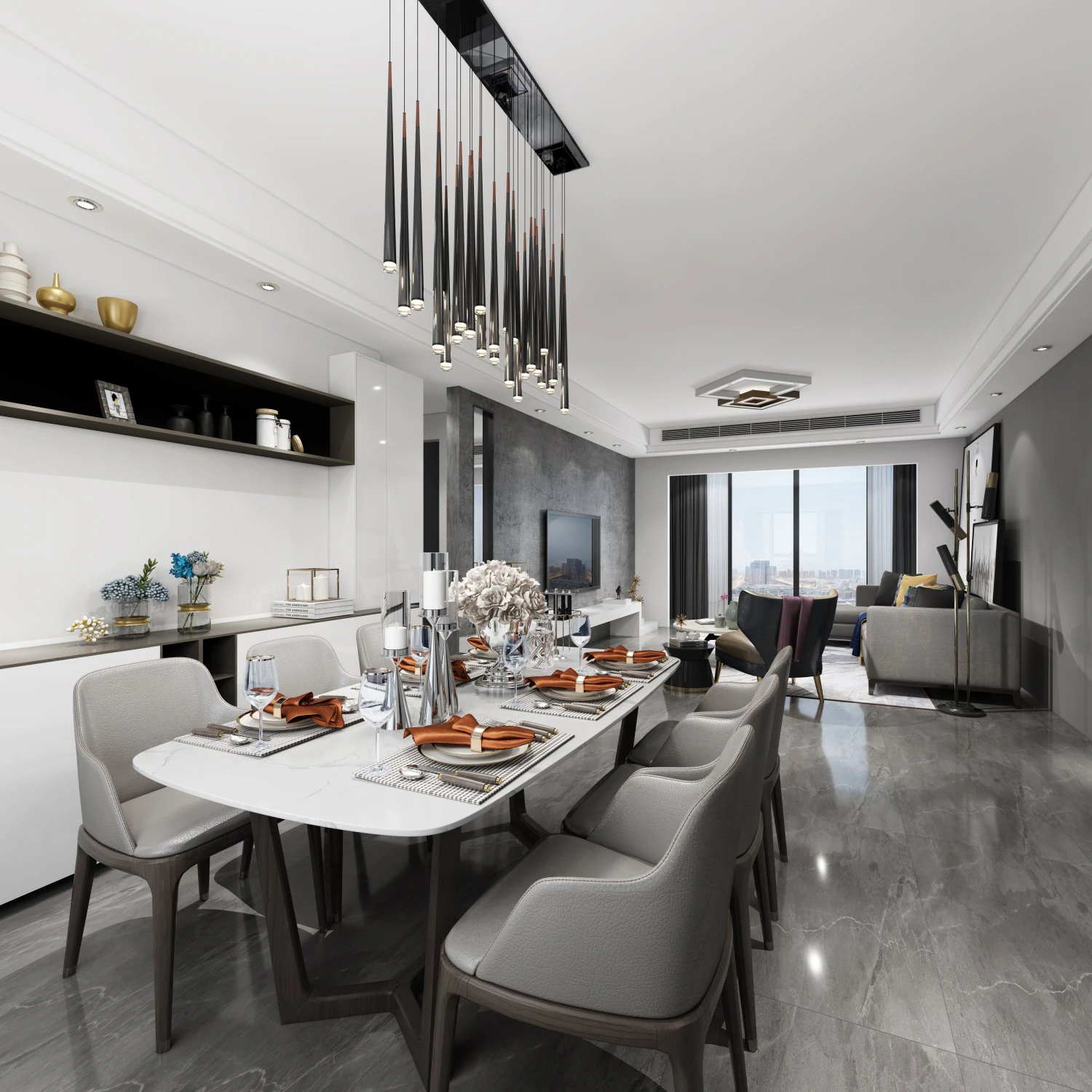 restaurante moderno Modelo 3D .c4d .max .obj .3ds .fbx .stl .blend 