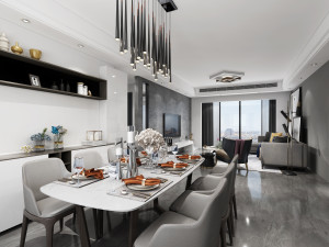 modern restaurant 3D Model