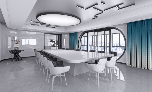 modern restaurant Modello 3D .c4d .max .obj .3ds .fbx .stl .blend 
