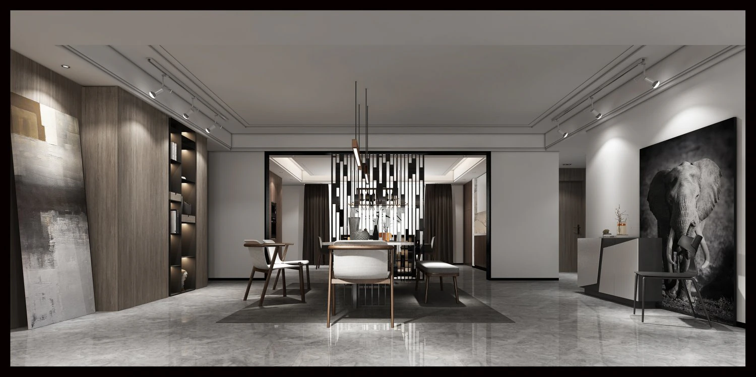 modern restaurant 3D Model .c4d .max .obj .3ds .fbx .stl .blend