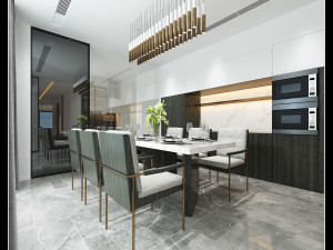 modern restaurant Modèle 3D