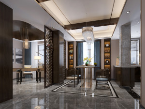 modern restaurant Modèle 3D