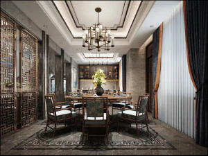 现代餐厅 3D 模型