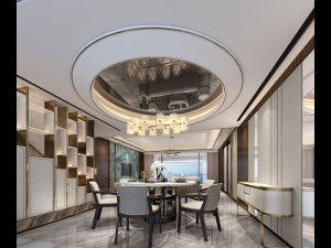 modern restaurant Modelo 3D
