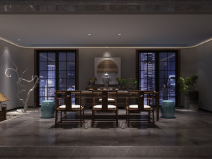 modern restaurant 3D 模型