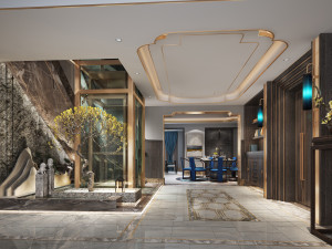 modern restaurant 3D 모델