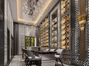 modern restaurant Modelo 3D