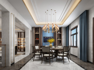 modern restaurant Modelo 3D