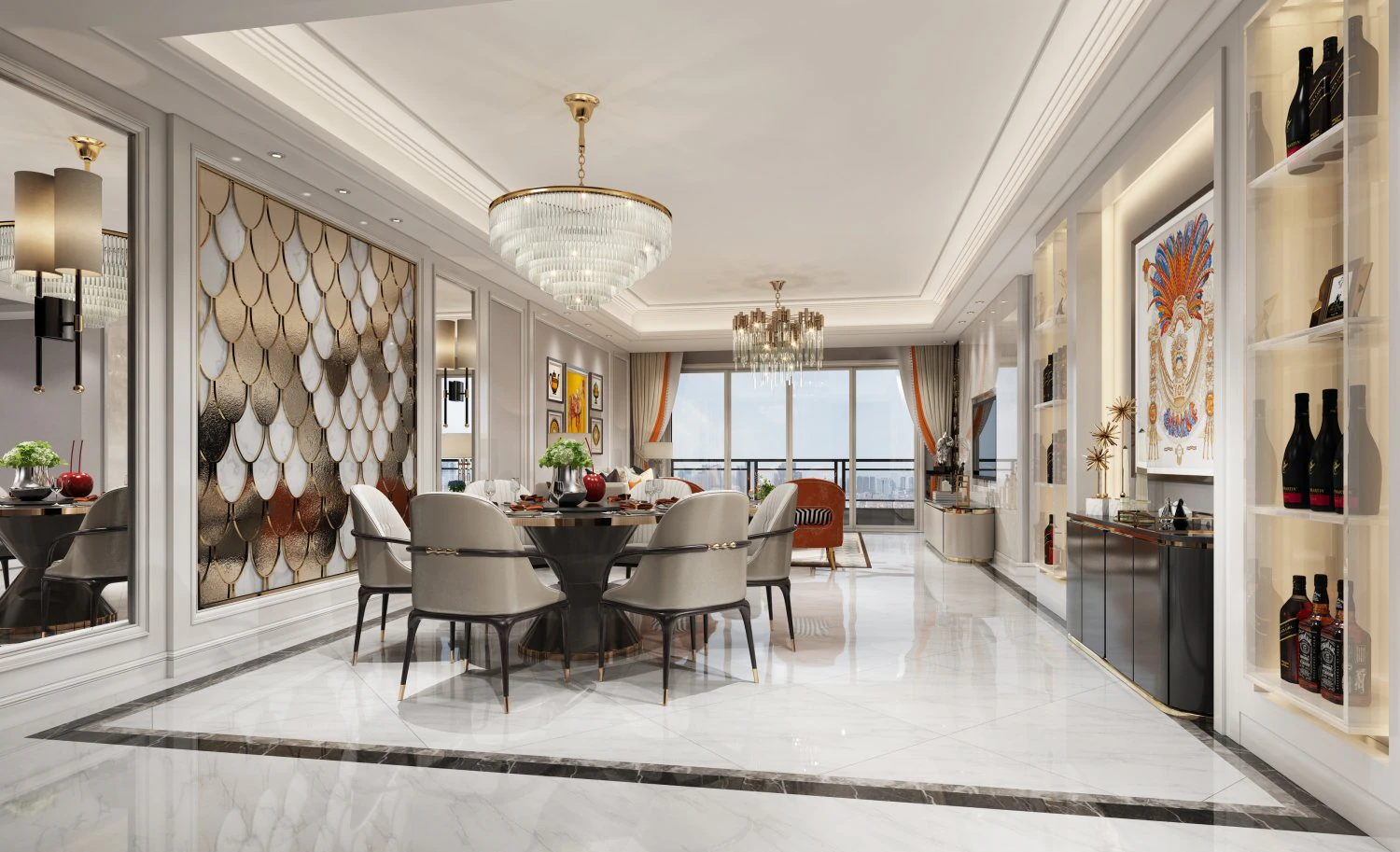 modern restaurant 3D Model .c4d .max .obj .3ds .fbx .stl .blend 