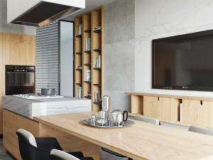 modern restaurant 3D 모델