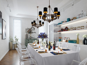 modern restaurant 3D Модель