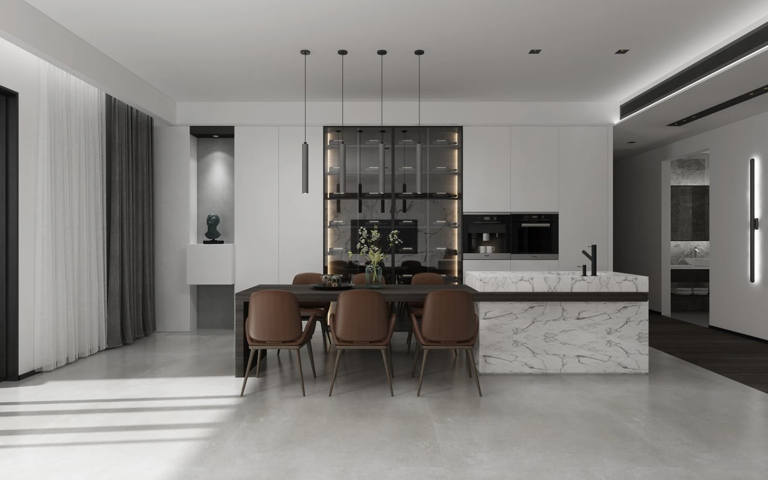 modern restaurant 3D Model .c4d .max .obj .3ds .fbx .stl .blend