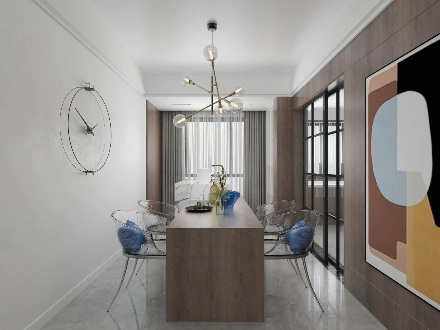 modern restaurant 3D Model .c4d .max .obj .3ds .fbx .stl .blend