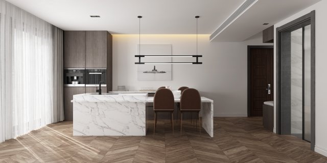 modern restaurant Modelo 3D .c4d .max .obj .3ds .fbx .stl .blend 