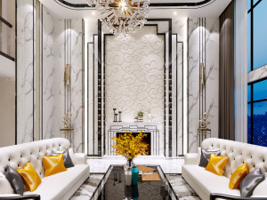 luxurious living room Modelo 3D