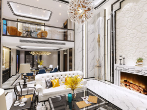 luxurious living room Modèle 3D