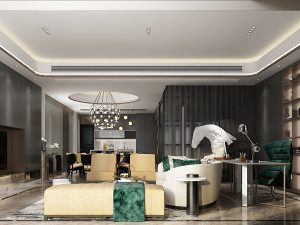 luxurious living room 3D Модель