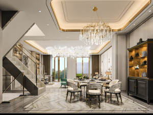 luxurious living room 3D-Modell