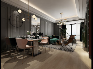 luxurious living room Model 3D
