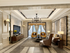 luxurious living room 3D Модель