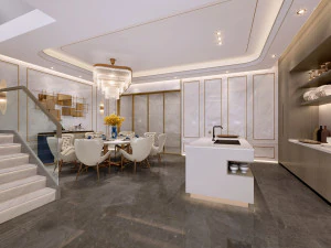 luxurious living room 3D Model
