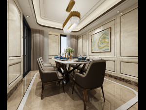 luxurious living room 3D Model