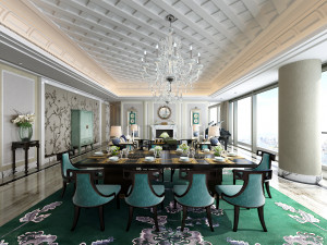 luxurious living room 3D मॉडल
