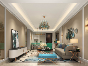 luxurious living room Modèle 3D