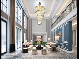 luxurious living room Modèle 3D