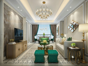 luxurious living room Modèle 3D