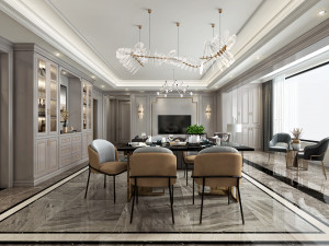 luxurious living room 3Dモデル