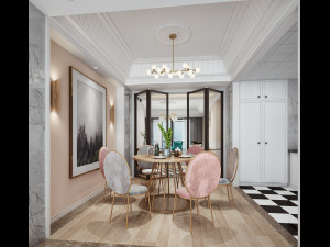 luxurious living room 3D 모델