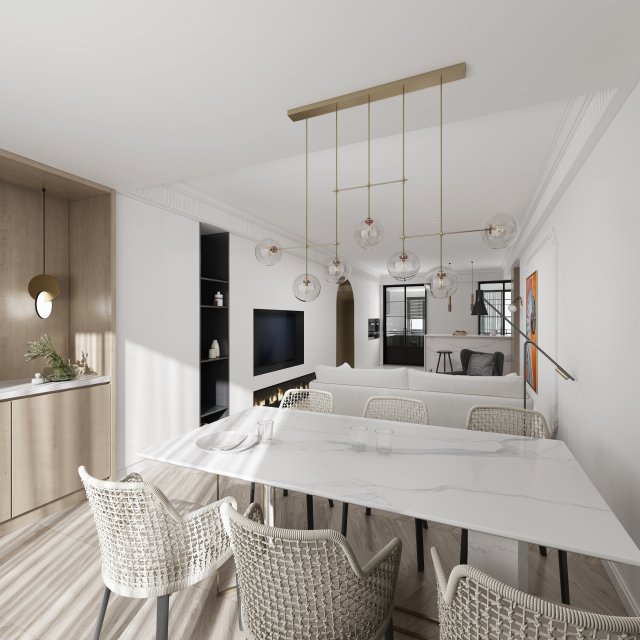 modern living room 3Dモデル .c4d .max .obj .3ds .fbx .stl .blend